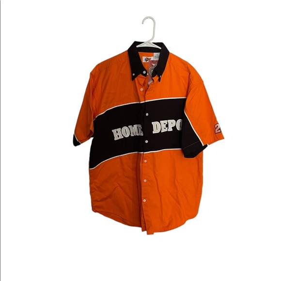 NASCAR Winners Circle Tony Stewart Home Depot Button Down Shirt Racing Size XL - Picture 1 of 3